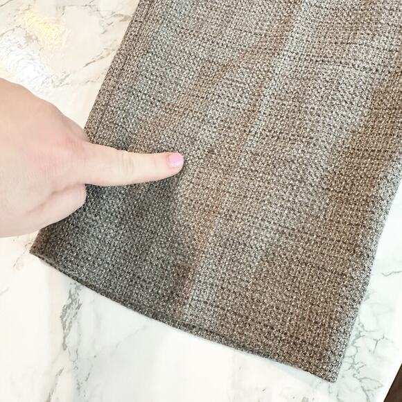 Talbots Wool Blend Italian Woven Gray Brown Pants Women's Size 16 Petite - Picture 10 of 15